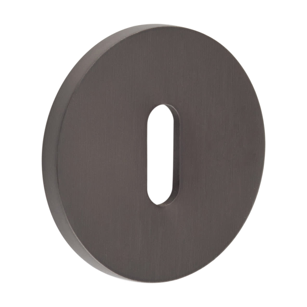 Escutcheon - 54mm Diameter - Keyhole - Dark Bronze