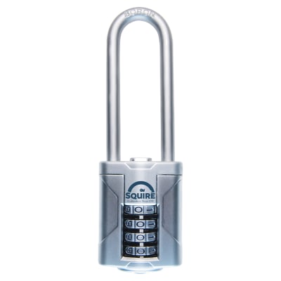 VULCAN COMBI 40/2.5 Combination Long Shackle Padlock - 40mm Body - 63 x 17mm Shackle - Blue