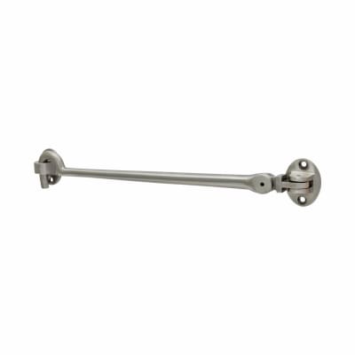 Heavy Duty Cabin Hook & Eye - 250mm Length - Satin Nickel