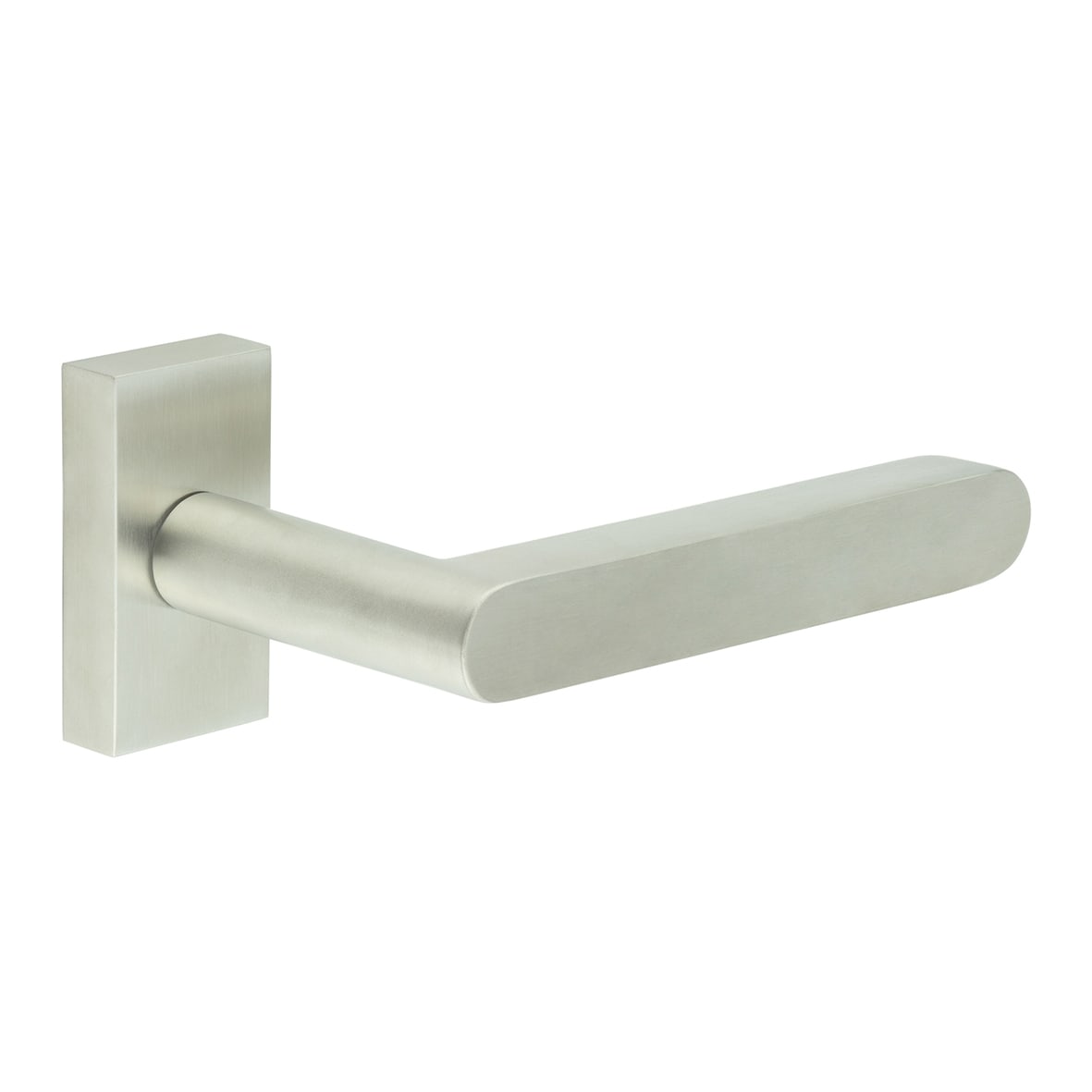 Satin Stainless Steel uPVC Multipoint Door Handles on Rectangular Rose - CR-101 Range