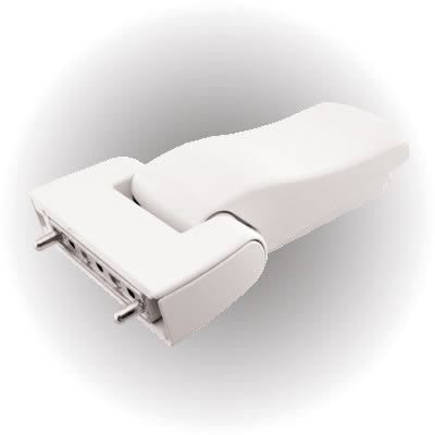 PAS 24 uPVC/Timber Flag Door Hinge - 17mm Projection - White - Pack of 3