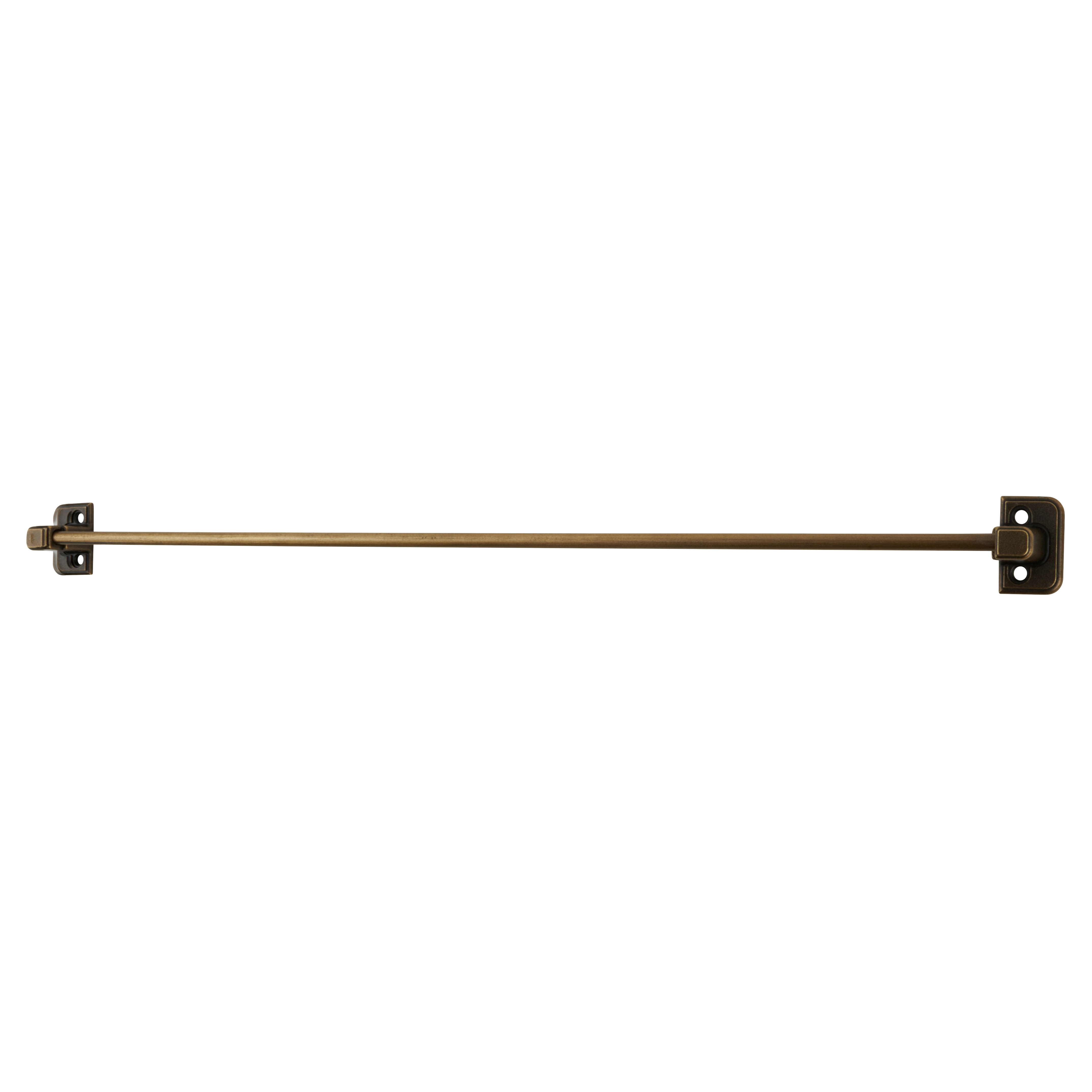 Wardrobe Door Belt / Tie Rail - 380 x 30 x 21mm - Antique Brass