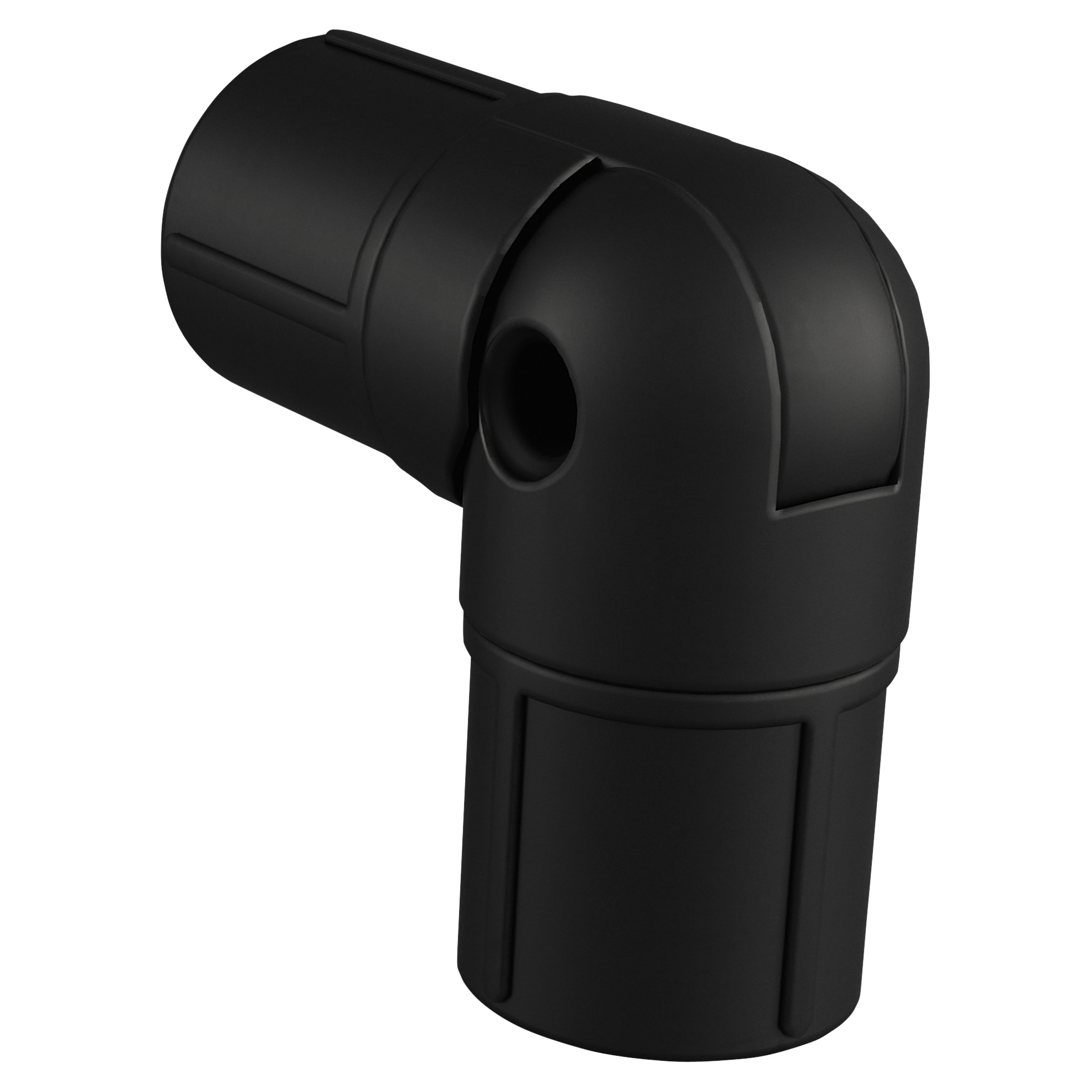 25mm Bay Window Curtain Pole Bracket - Matt Black