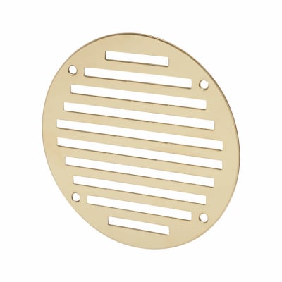 Circular Slotted Vent - 127mm - 4145mm² Free Air Flow - Polished Brass 424109P