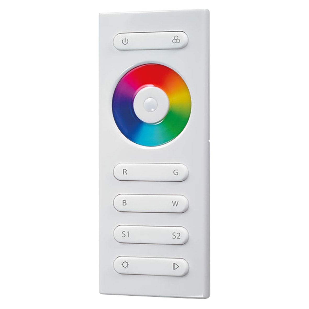 LED 12-24V 240-480W RF Receiver Touch and Button Remote for RGBW Strip Lights - White