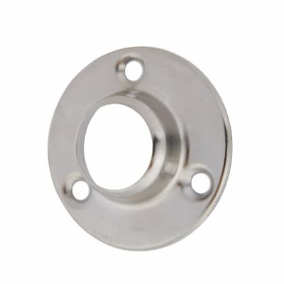 19mm Tube Hanging Rail End Socket - Polished Chrome - Pack of 2