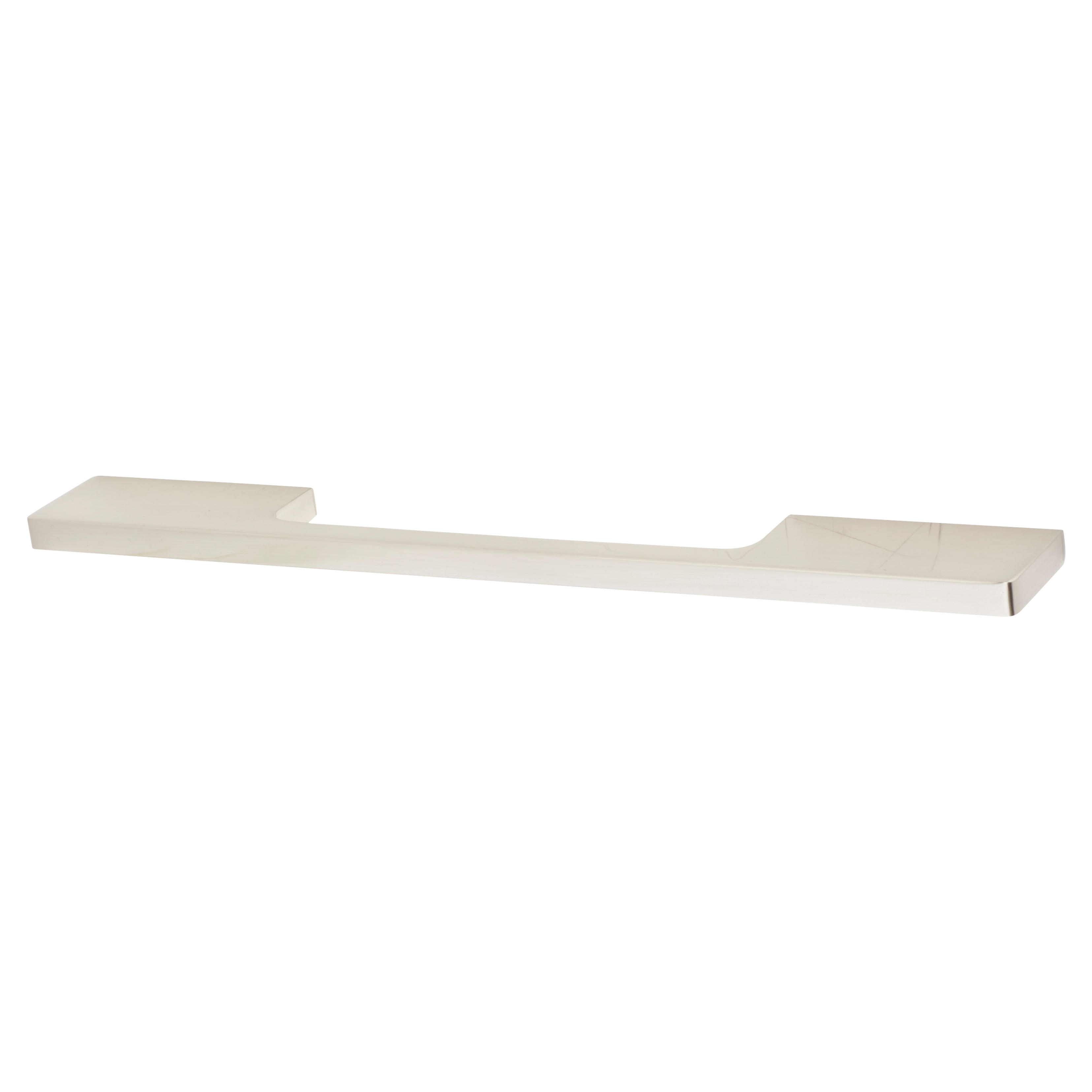 8mm Slim D-Bar Cabinet Pull Handle - 224mm Centres - Satin Nickel