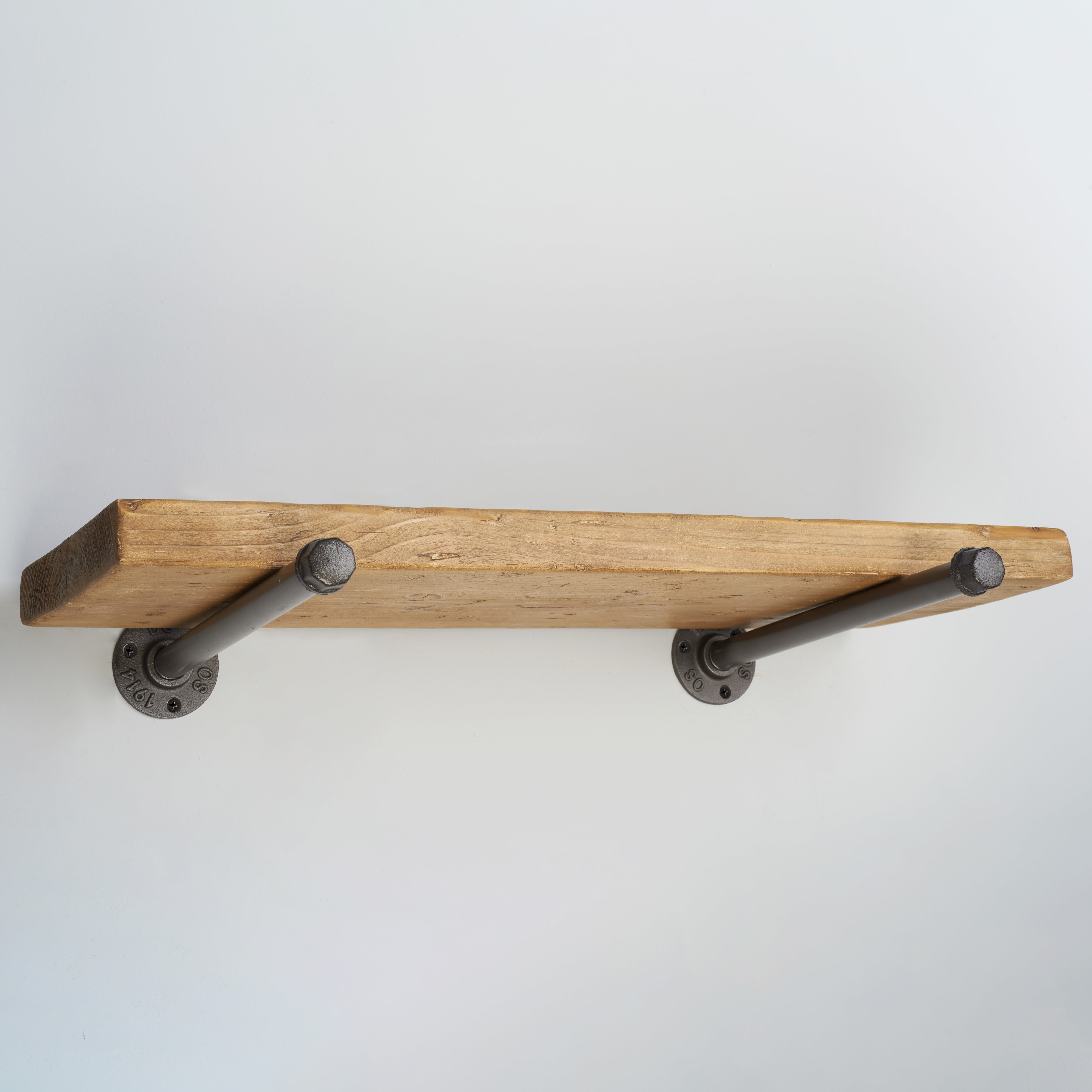 1/2" Pipe Shelf Brackets - Grey - Pack of 2