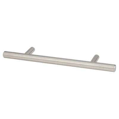 10mm T-Bar Cabinet Pull Handle - 96mm Centres - Satin Stainless Steel