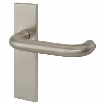 Satin Stainless Steel 19mm Return to Door Latch Door Handles - Square - 170 x 45mm
