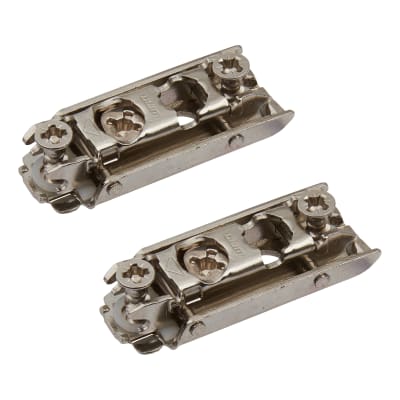 CLIP Expando Cabinet Mounting Plate - 0mm Spacing - Nickel Plated - Pair
