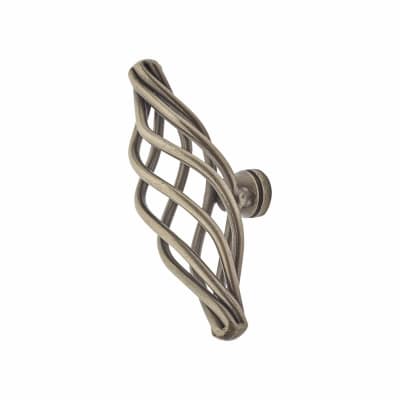 Cage Oval Cabinet Knob - 51 x 20mm - Polished Steel