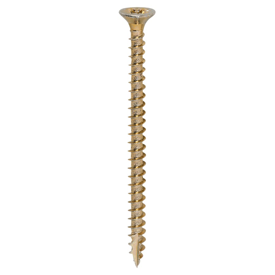 Classic Pozi Countersunk Wood Screws - 3.5 x 50mm - Yellow Zinc - Pack of 200