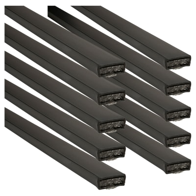 Plain Fire Only Intumescent Strip - - 10 x 4 x 2100mm - Black - Pack of 10