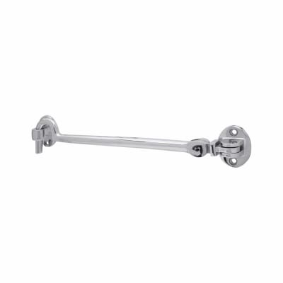 Heavy Duty Cabin Hook & Eye - 200mm Length - Polished Chrome