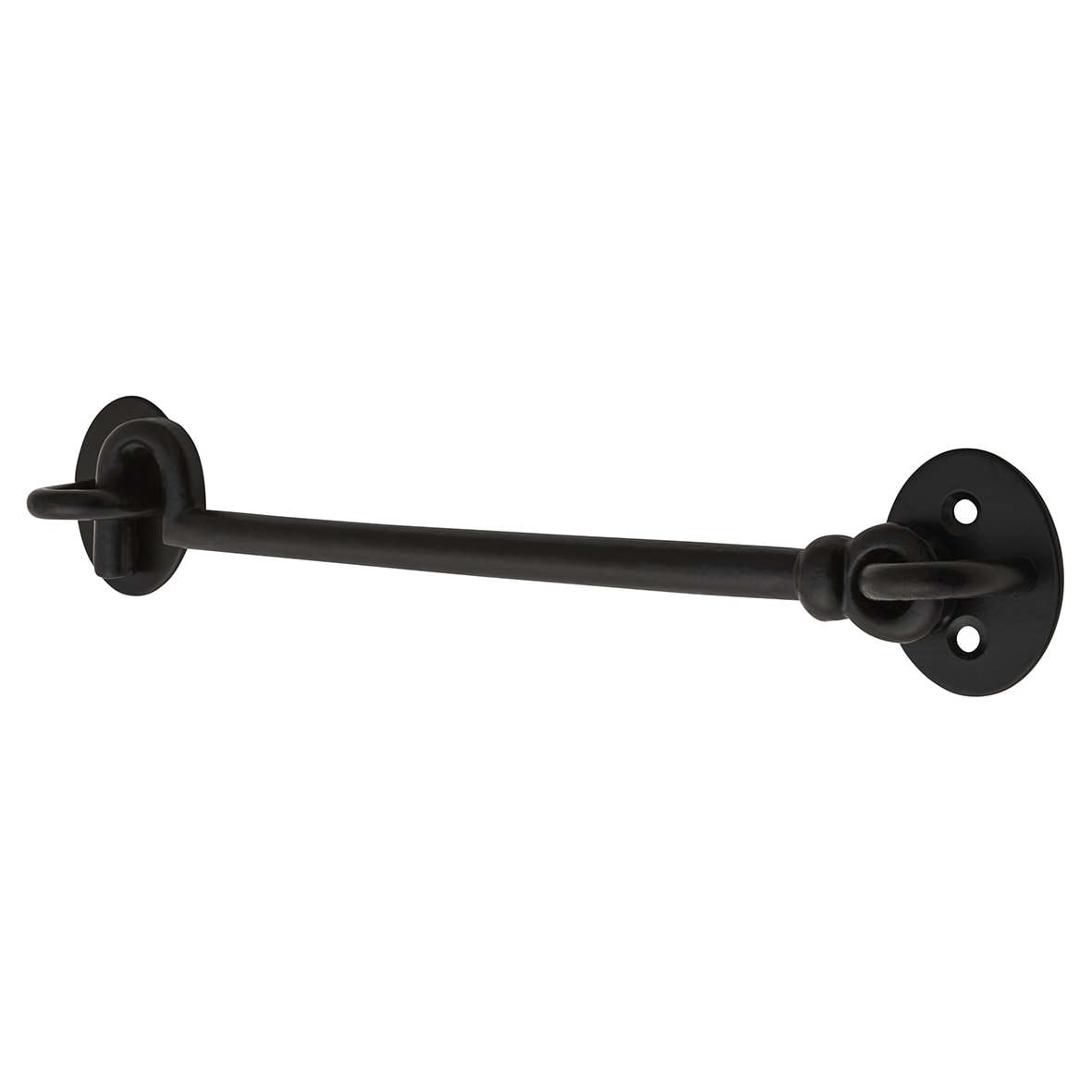 Cabin Hook & Eye - 200mm Length - Antique Black Iron