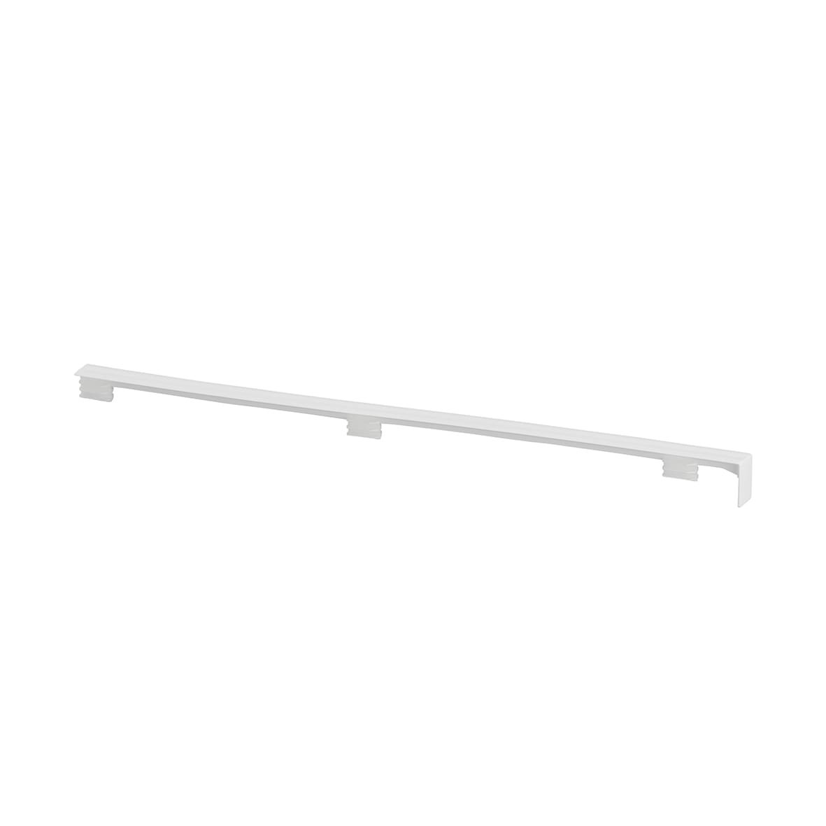 Top Track System - Click In Bracket Cover - 320mm Length - Centre - White