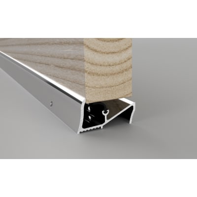 Lowline Threshold - 2000mm Length - Inward Opening Doors - Silver