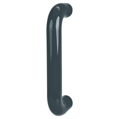 Anthracite Grey Nylon D-Bar Door Pull Handle - Bolt Fix - 220mm c/c