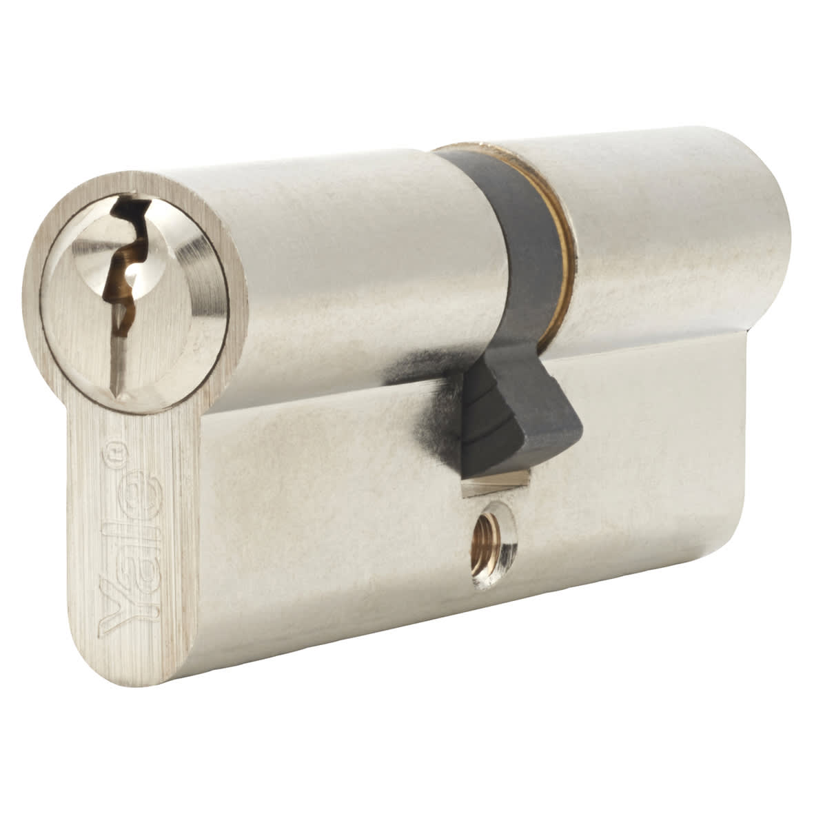 6 Pin 80mm Euro Double Cylinder - 40 + 40mm - Satin Nickel - Keyed to Differ