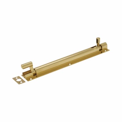Polished Brass Necked Barrel Bolt - 200 x 40mm
