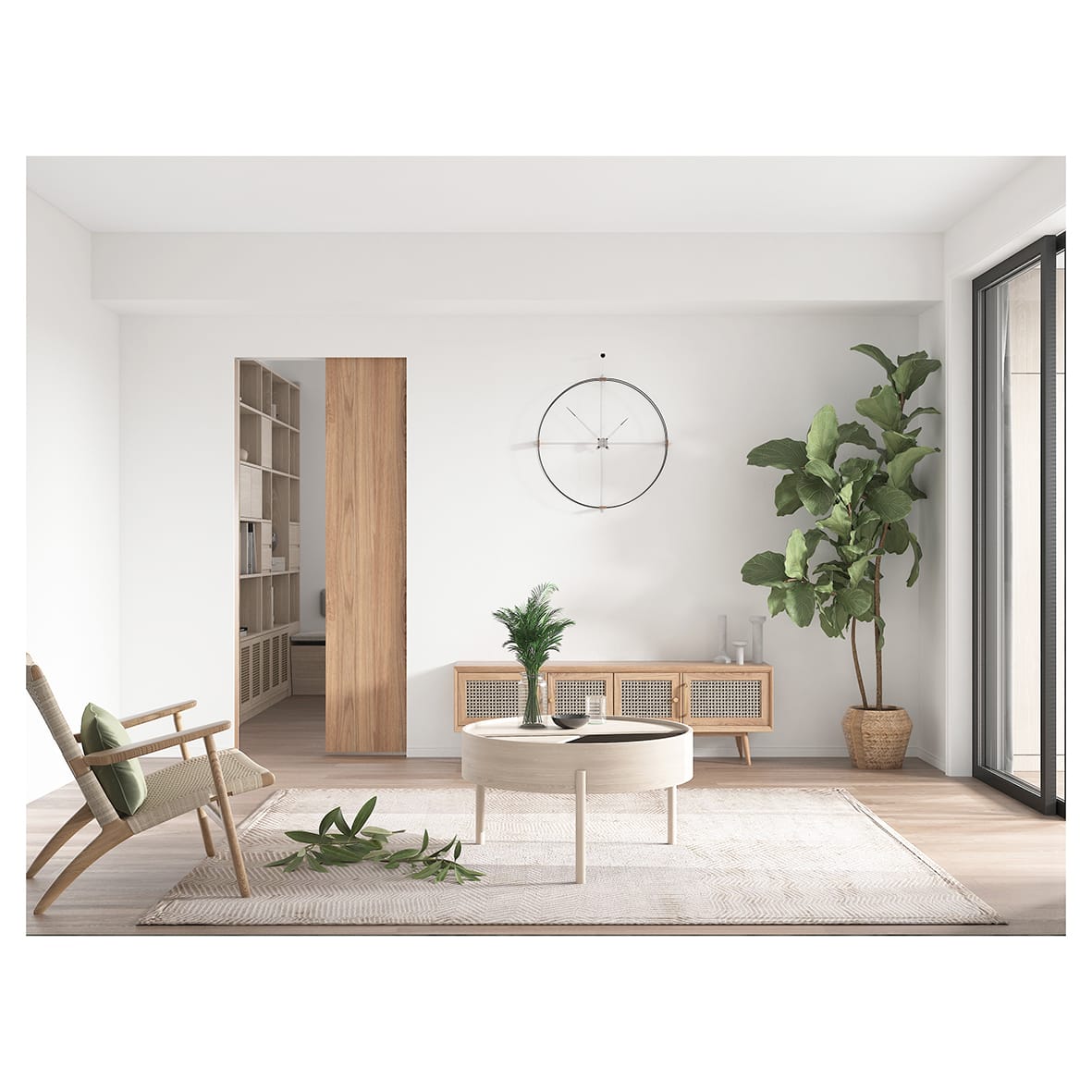 Ultra Pocket Door Kit w/out Soft Close - 120mm Finished Wall Thickness - 915 x 2032mm Door Size