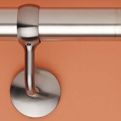 40mm Handrail System - Wall Bracket - Polished Chrome