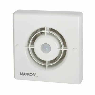 XF100PIR Axial Extractor Fan with PIR Motion Sensor - 4"/100mm - White