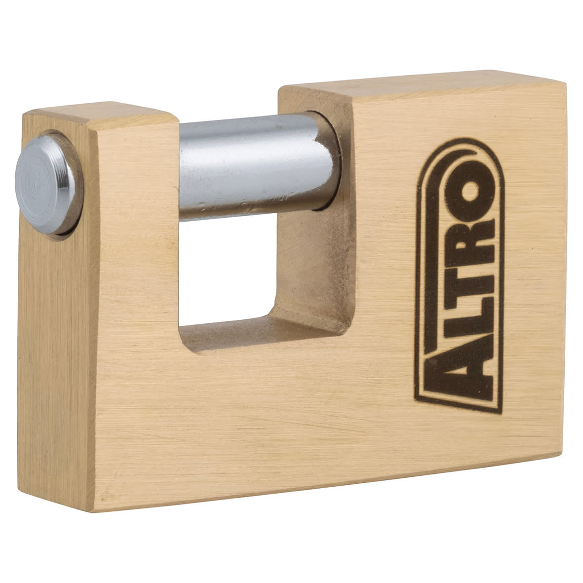 Solid Brass Shutter Lock - 70mm Body - 16.5 x 22mm Shackle - Keyed to Differ