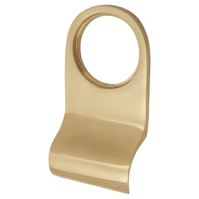 Polished Brass Rim Cylinder Pull - 80 x 40mm