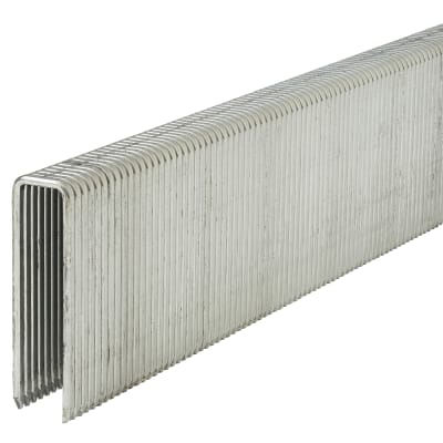 91 Series Divergent Point Narrow Crown Staples - 22mm Length - Galvanised - Pack of 1000