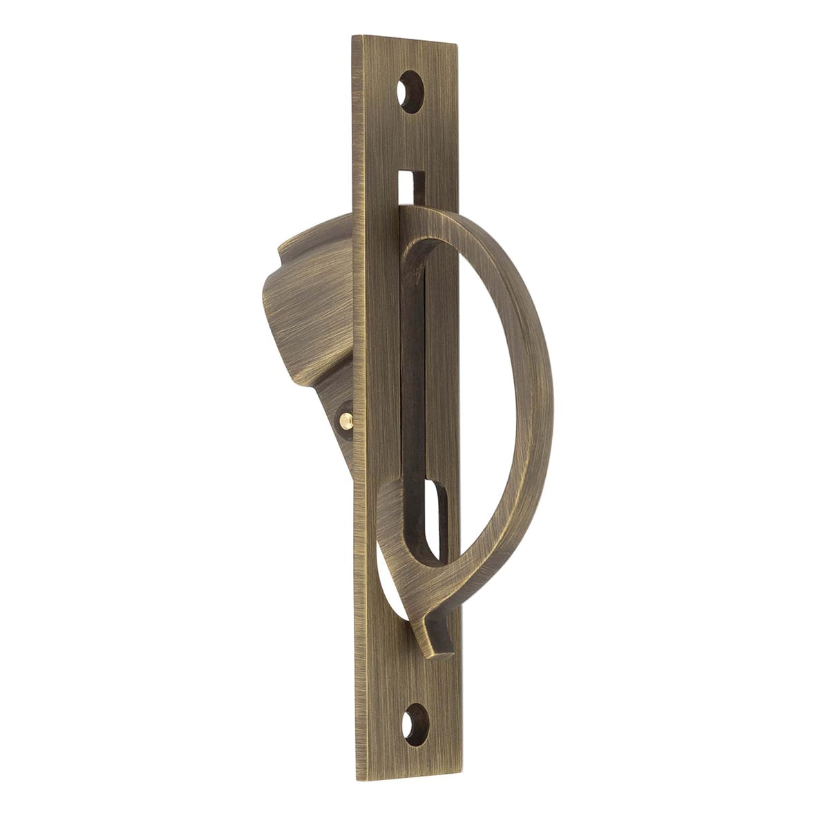 Sliding Door Edge Pull - 130mm - Antique Brass