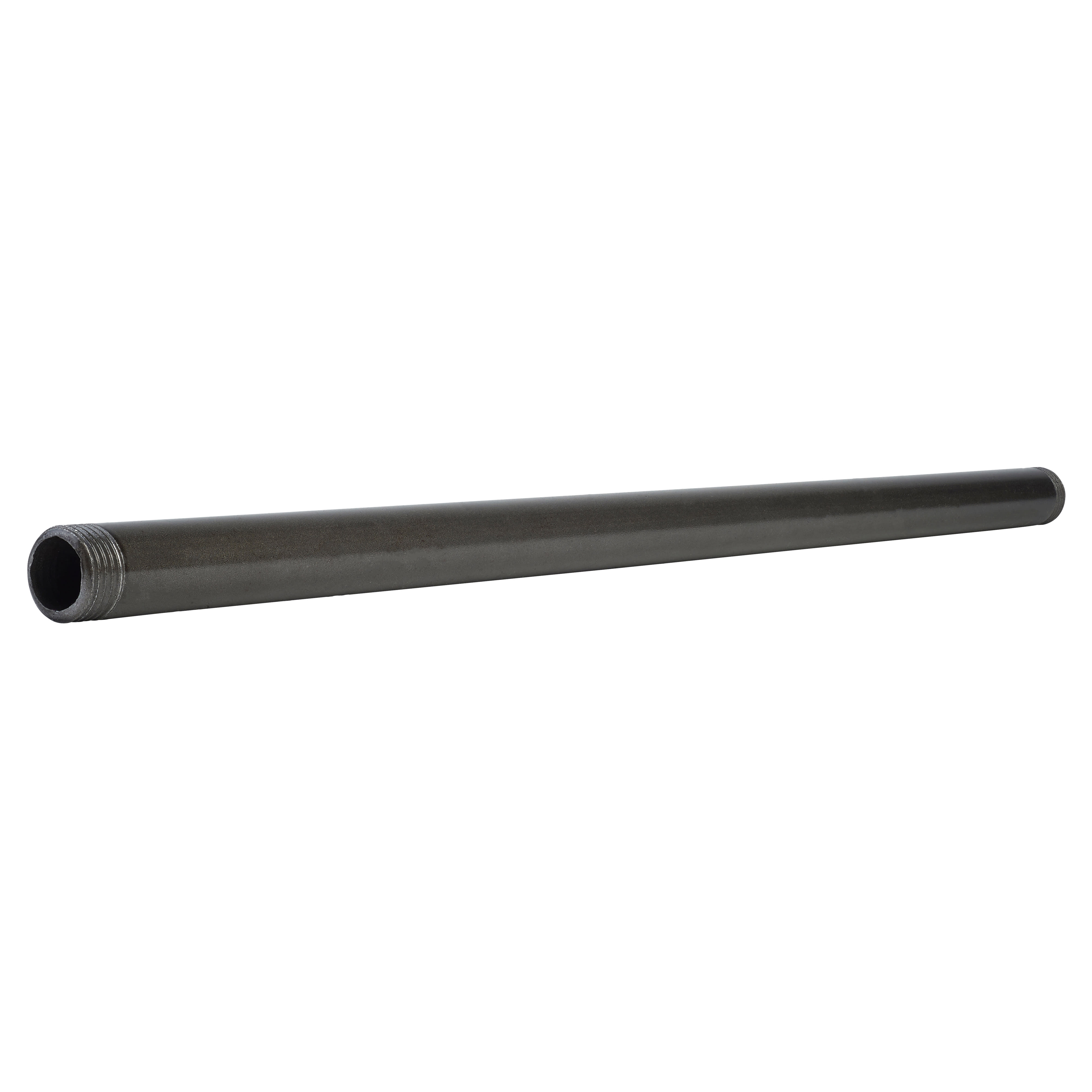 1/2" Pipe Shelving Iron Threaded Pipe - 18"/450mm Length - Grey