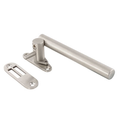 Round Bar Locking Night Vent Casement Window Fastener - RH - Satin Stainless Steel