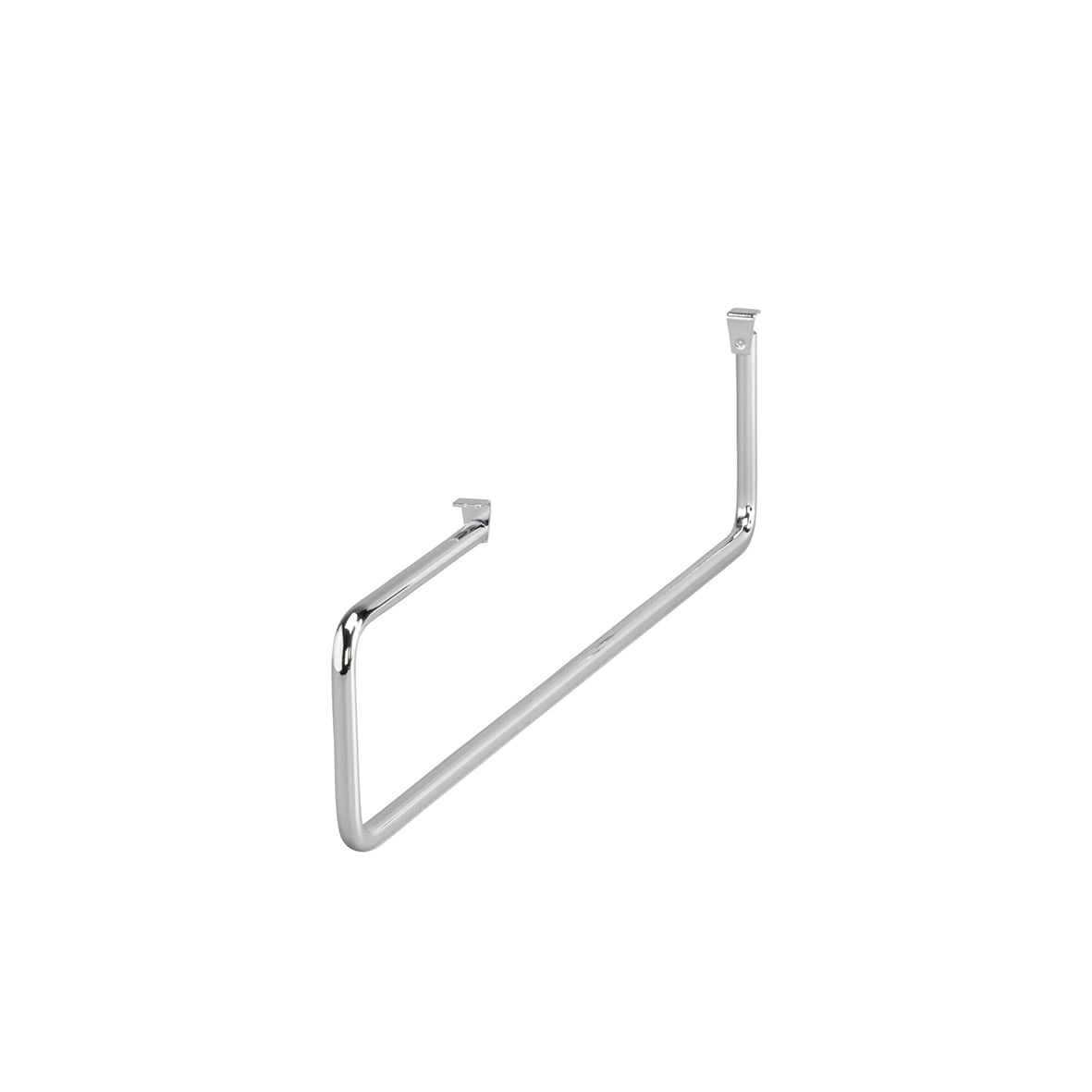 Top Track System - Click In Clothes Valet Rod - 387 x 11 x 88mm - Silver