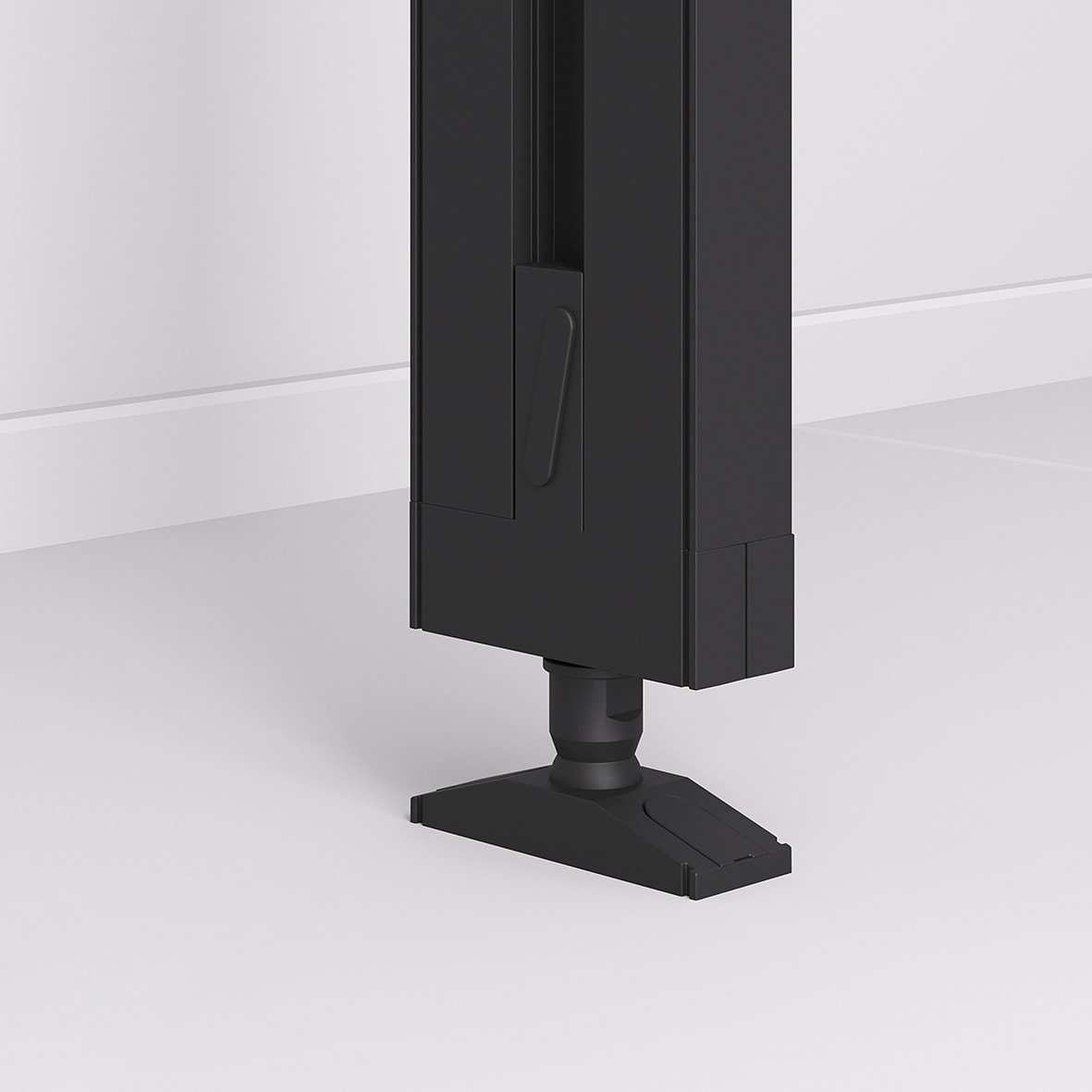 Zero Floor to Ceiling Fixings - Black - Each