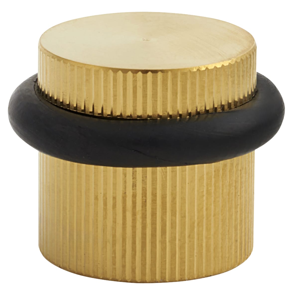 Lines Floor Door Stop - 22 x 22mm - PVD Satin Brass