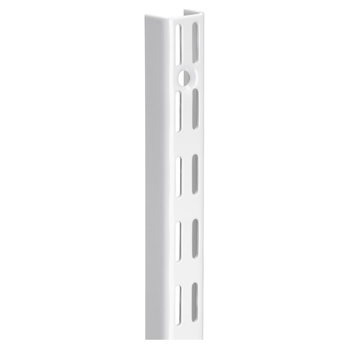 Twin Slot Shelving System - Shelf Wall Upright - 1980mm Length - White