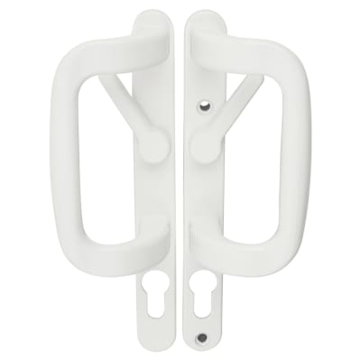 White uPVC Patio Euro Lock Door Handles