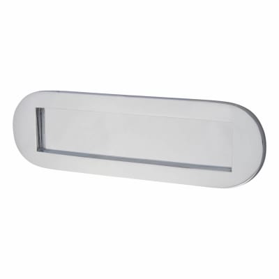 Radius Letter Plate - 254 x 77mm - Polished Chrome