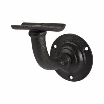 Heavy Duty Handrail Bracket - 83mm Projection - Black Antique Iron