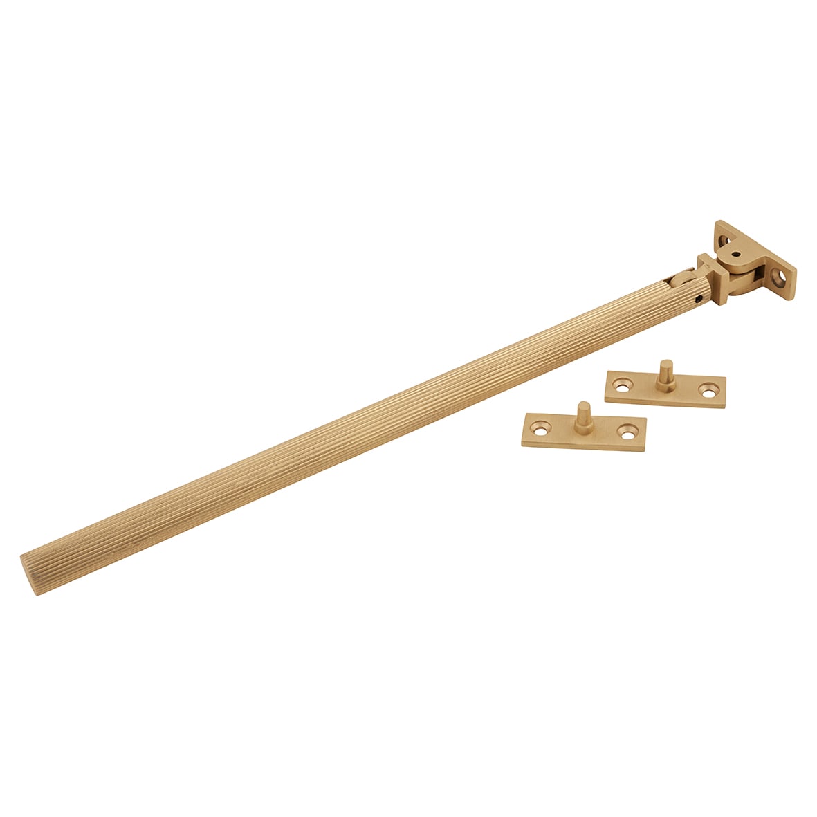 Aspen Lines Casement Window Stay - 10"/250mm Length - Satin Brass