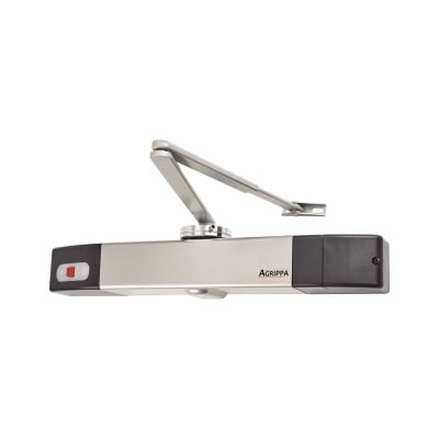 Acoustic Fire Door Closer - Power Size 4 - Silver