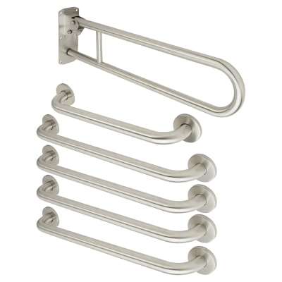 Rail Only Close Coupled Doc M Pack - Satin Stainless Steel