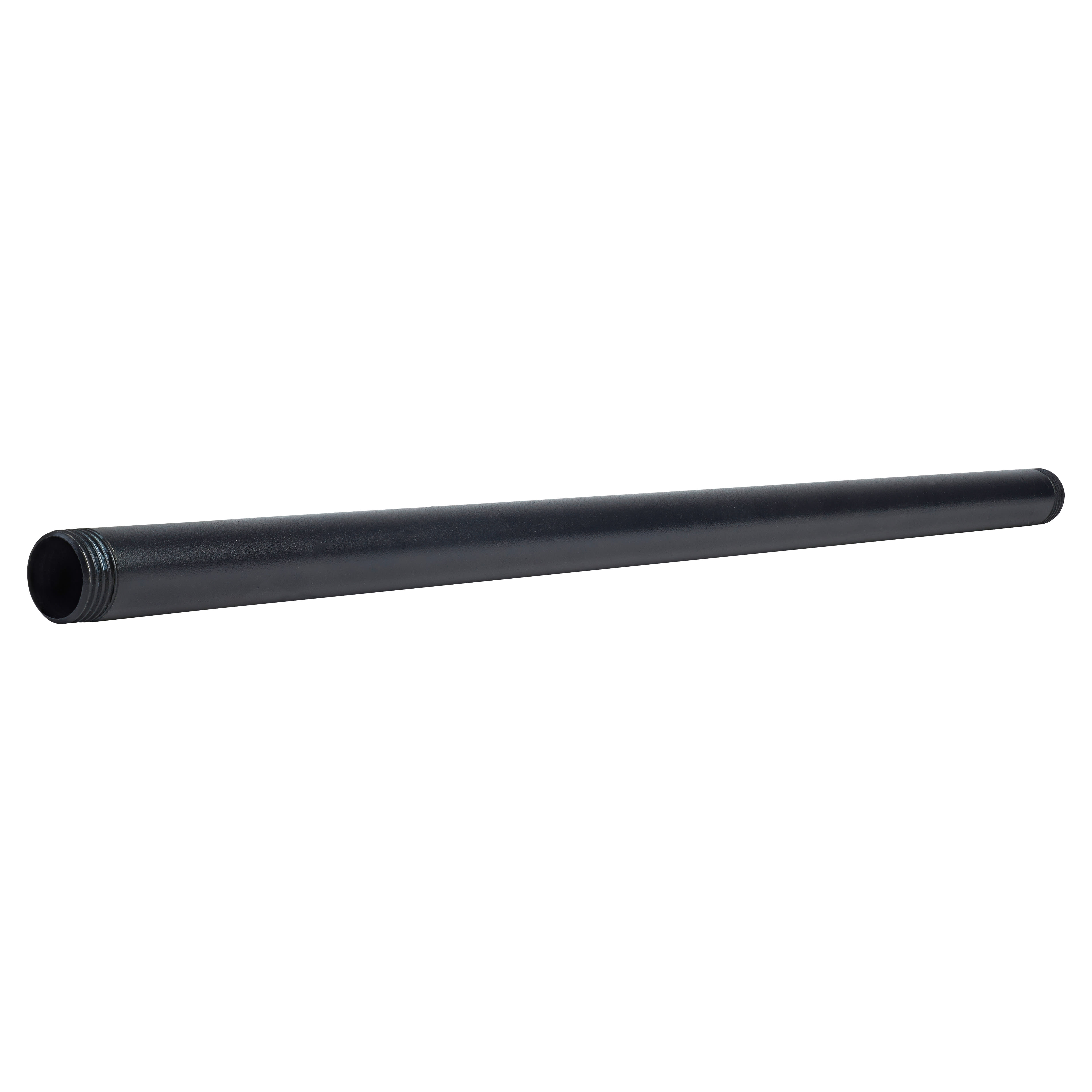 1/2" Pipe Shelving Iron Threaded Pipe - 18"/450mm Length - Black