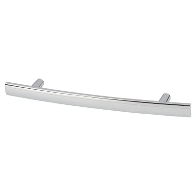 14mm Curved T-Bar Cabinet Pull Handle - 76mm Centres - Polished Chrome