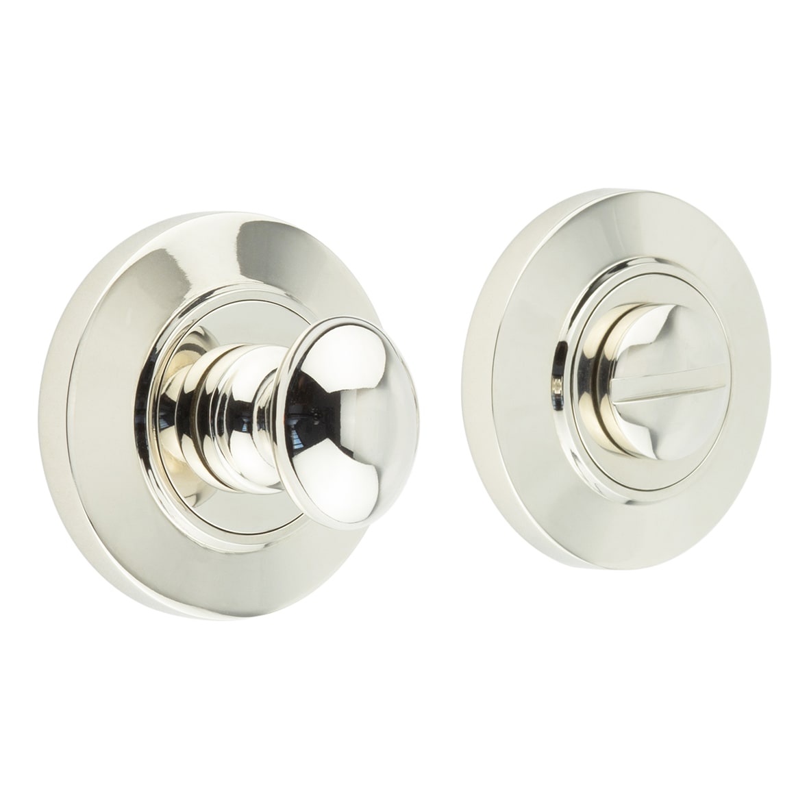Inner 1 Turn & Release with Chamfered Rose - 47mm Diameter - Pol Nickel