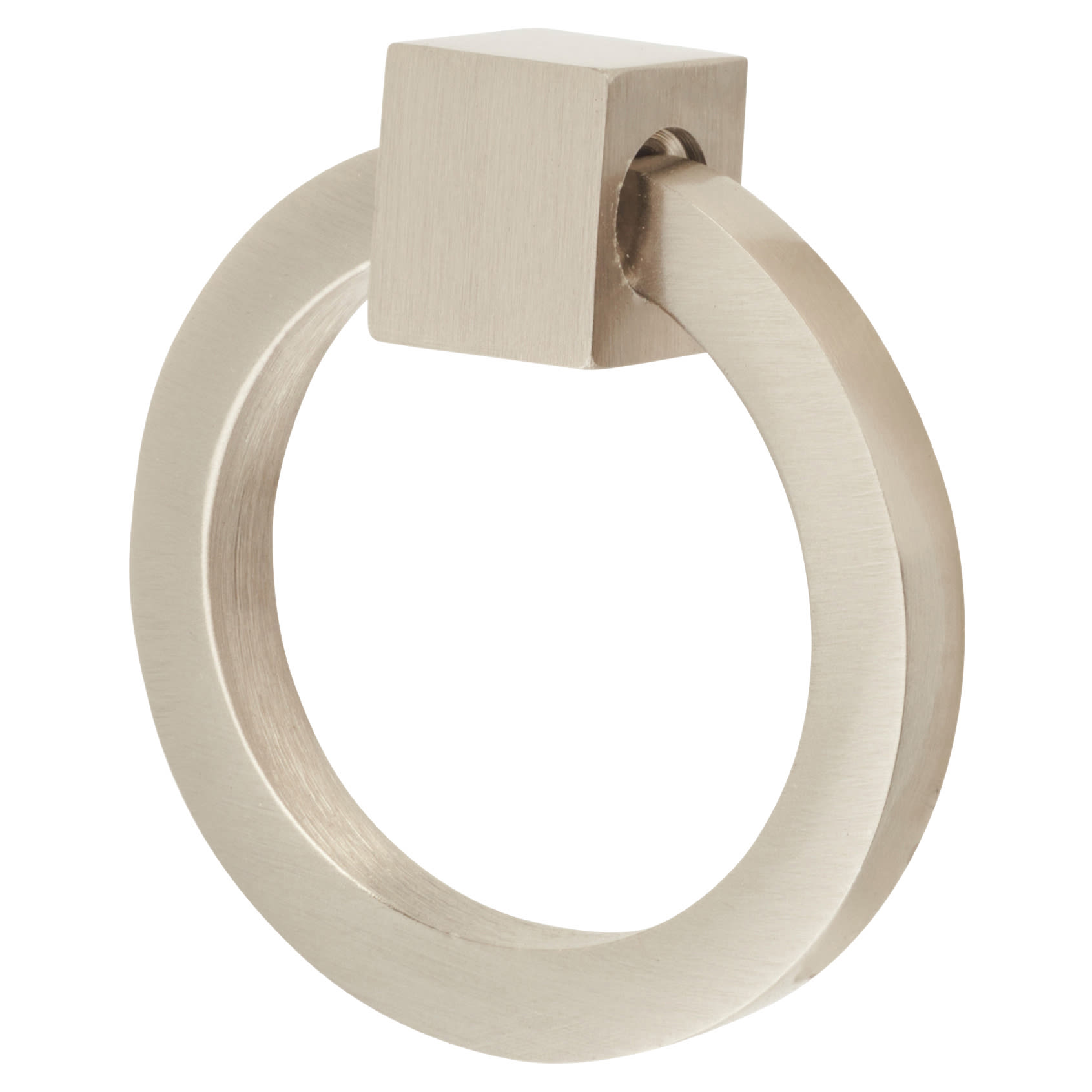 Marcus Ring Cabinet Drop Handle - 50mm Diameter - Satin Nickel