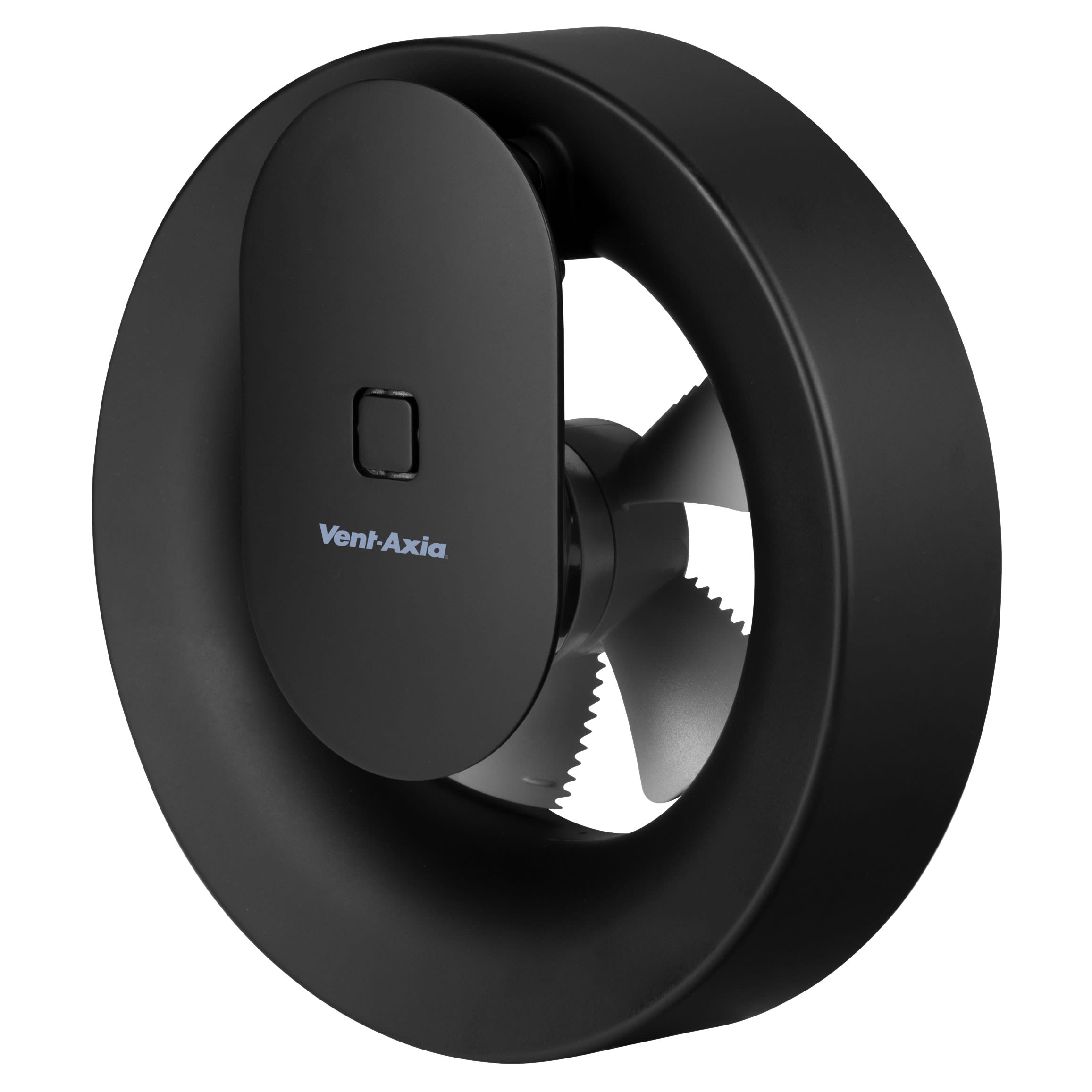 Lo-Carbon Svara 496711 Axial Bathroom Extractor Fan Humidity, Light Sensor & Timer - Black