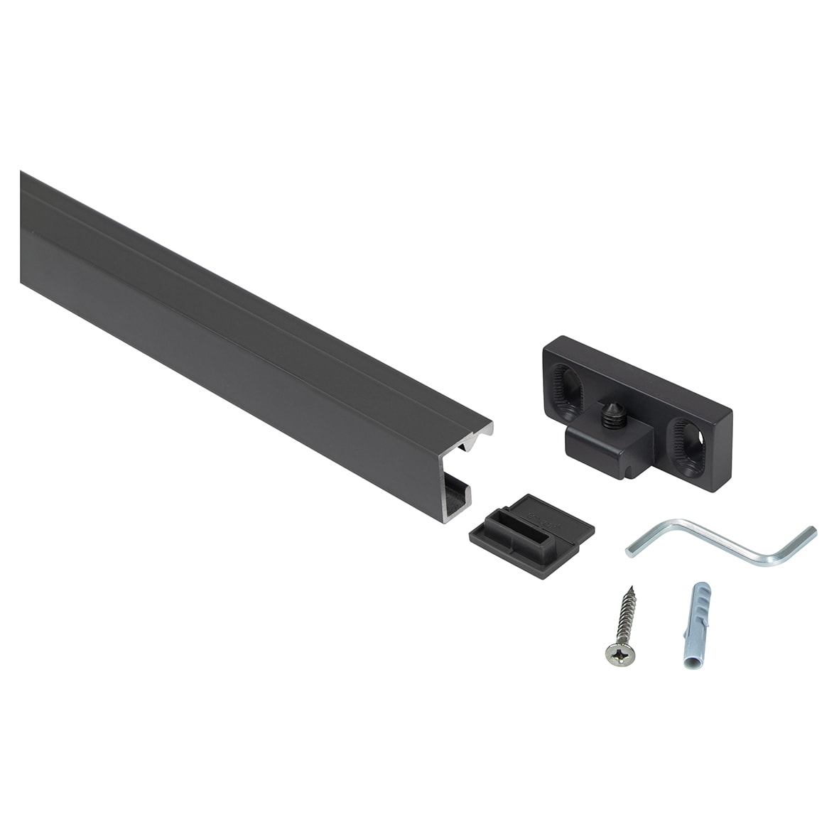 Titane Kitchen Wall Hanging Profile - 1100mm Length - Anthracite Grey
